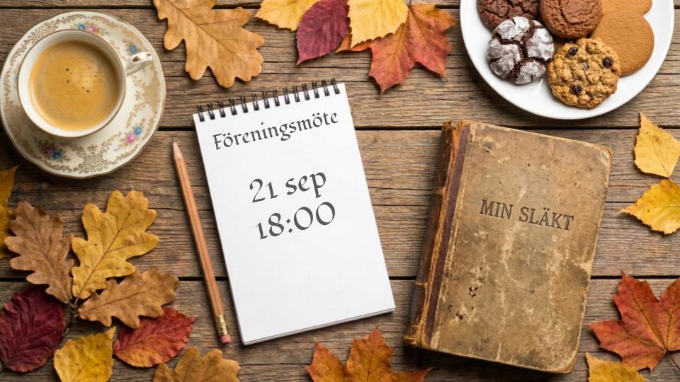 Föreningsmöte 21 september